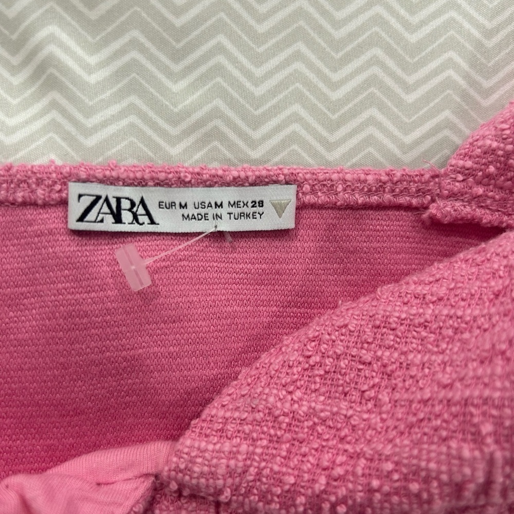 NWOT Zara Tweed Corset Top - Picture 6 of 7